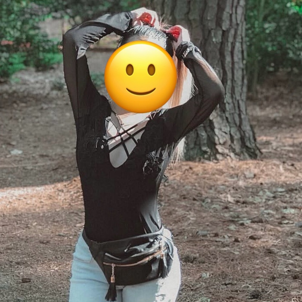 Black Floral bodysuit